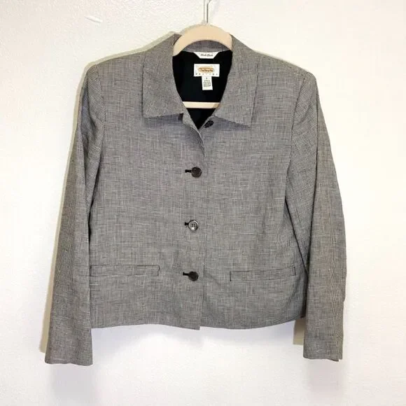 Talbots - ☘️ Tweed Irish linen Blazer - size 2 - Picture 1 of 3